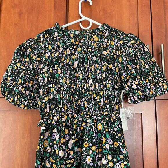 Hyacinth House by Tuckernuck Samantha Midi Dress Floral Smocked Size Medium NEW - Picture 3 of 11